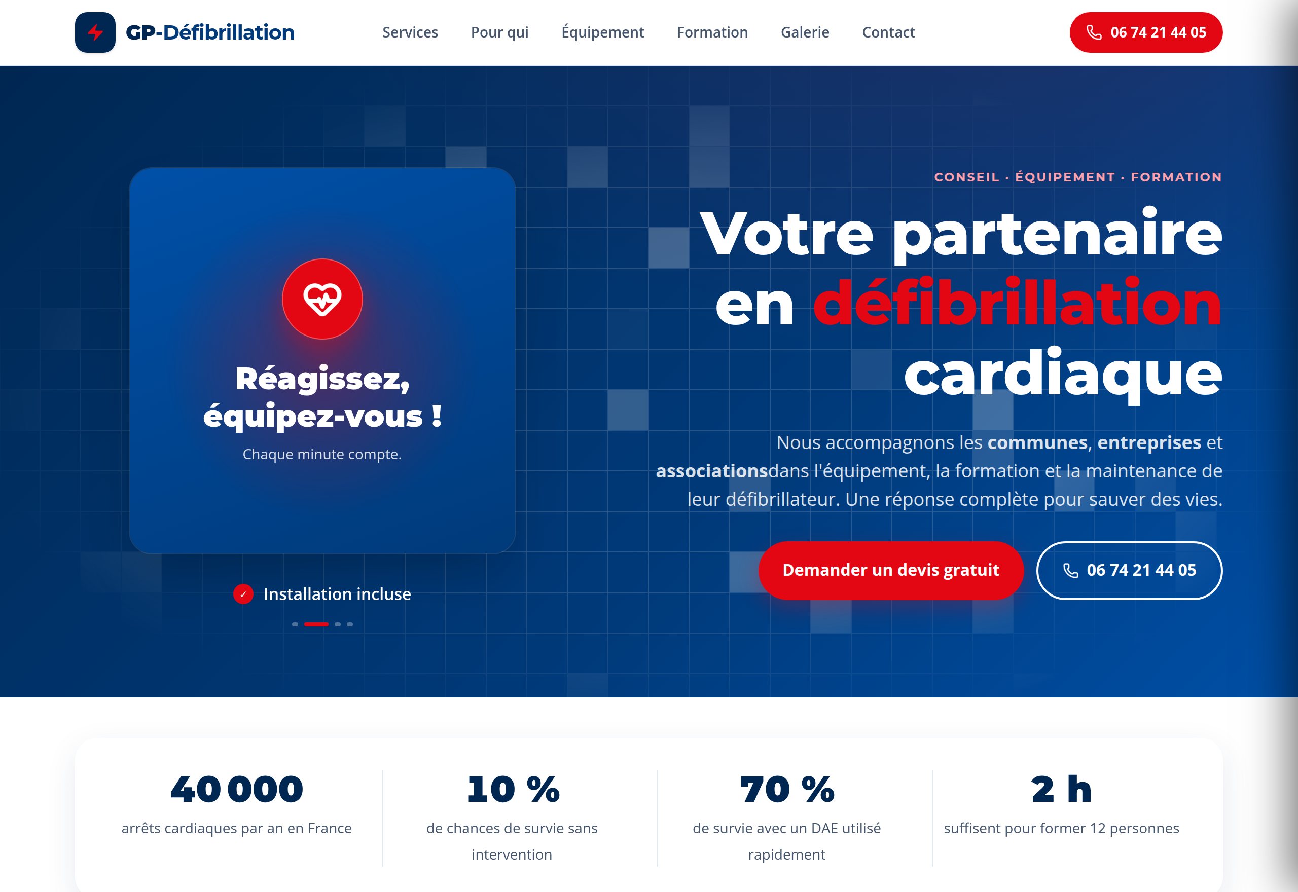 Site web de GP-Défibrillation